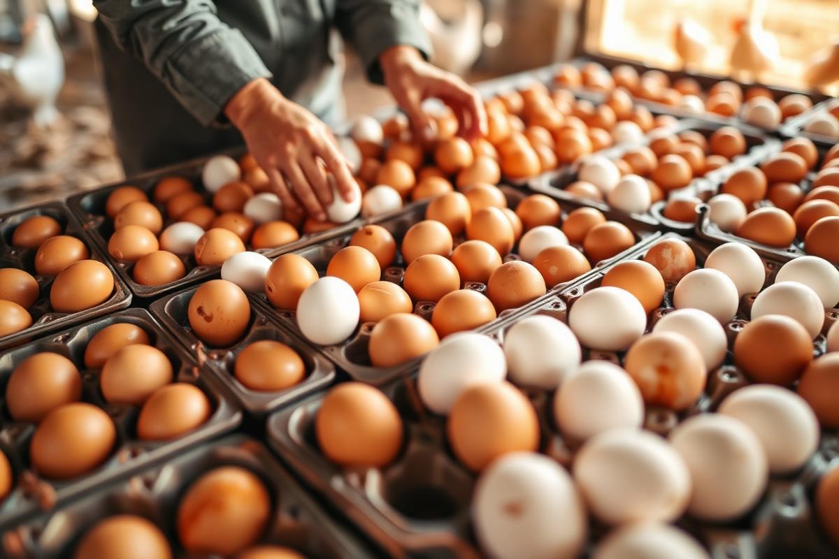 Daily egg grading